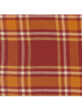 Moda 16" Toweling Rust Harvest Plaid