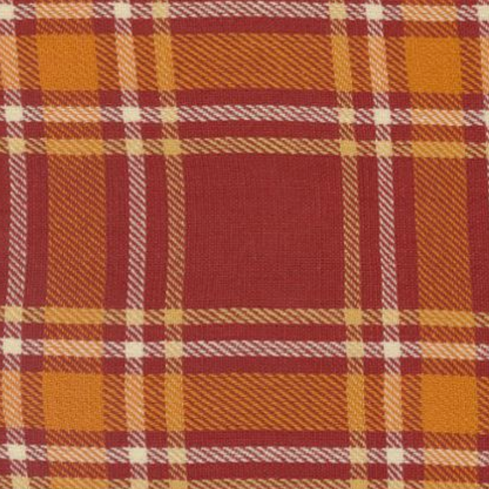 Moda 16" Toweling Rust Harvest Plaid