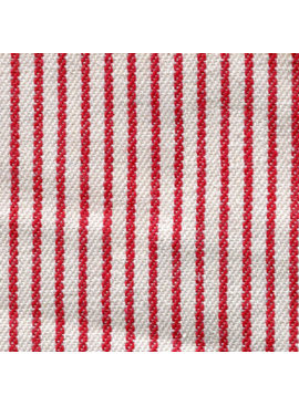 EE Schenck Pin Striped Denim Red