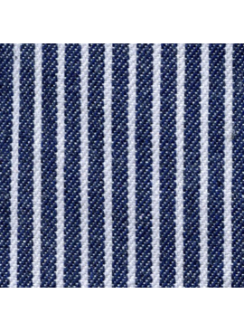 EE Schenck Striped Denim Navy