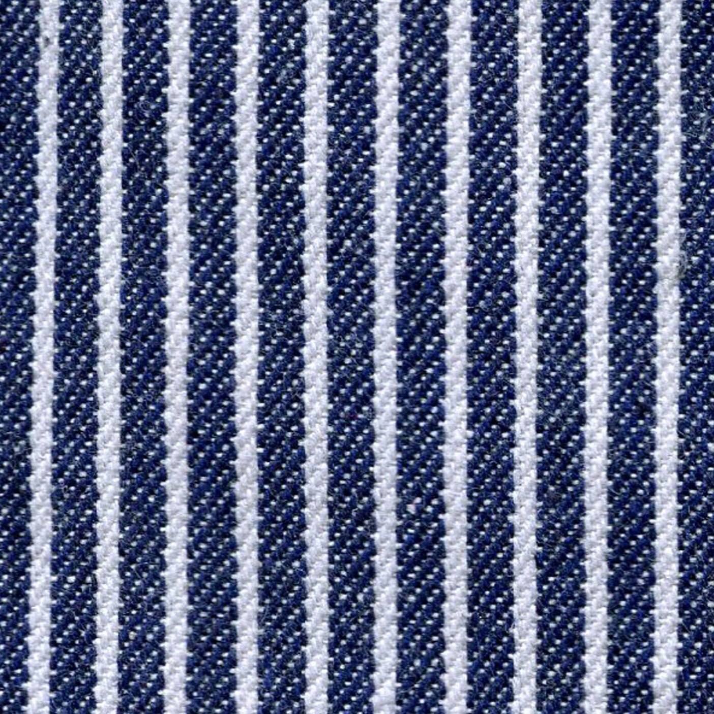 EE Schenck Striped Denim Navy