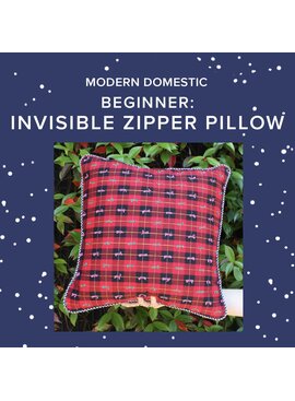 Colleen Connolly Sunday, December 6th, 1030am-3pm - Beginner: Invisible Zipper Pillow with Piping