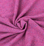 Italian Wool Silk Sweater Knit Berry Pink