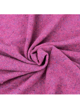 Italian Wool Silk Sweater Knit Berry Pink