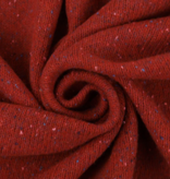 Italian Wool Silk Sweater Knit Rust Red