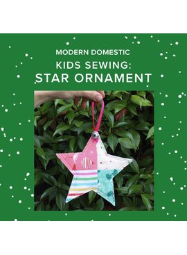 Susan Iannucci Marcu Monday, November 23rd, 10am to 1pm - Kids Sewing Class: Star Ornament!