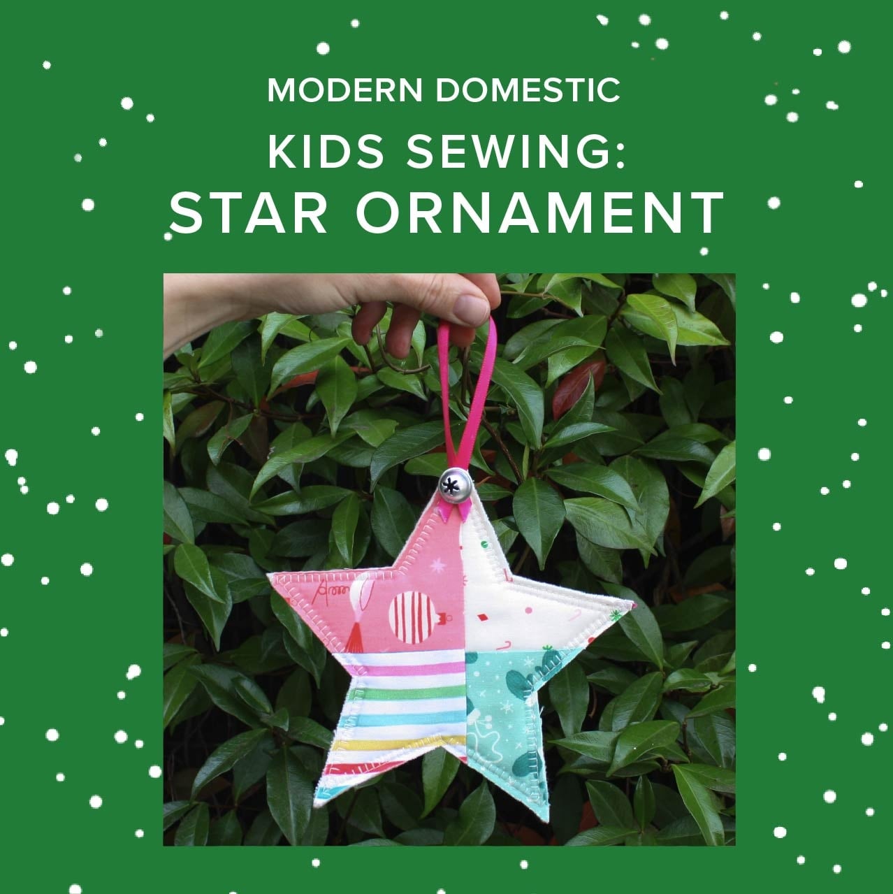 Susan Iannucci Marcu Kids Sewing Class: Star Ornament!  Monday, November 23rd, 10am to 1pm