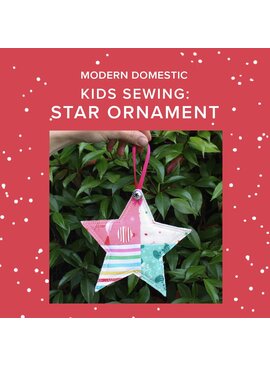 Susan Iannucci Marcu Monday, December 21st, 10am-1pm - Kids Sewing Class: Star Ornament!