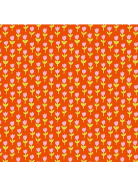 Ruby Star Society 1 800 Calico Tulips Warm Red