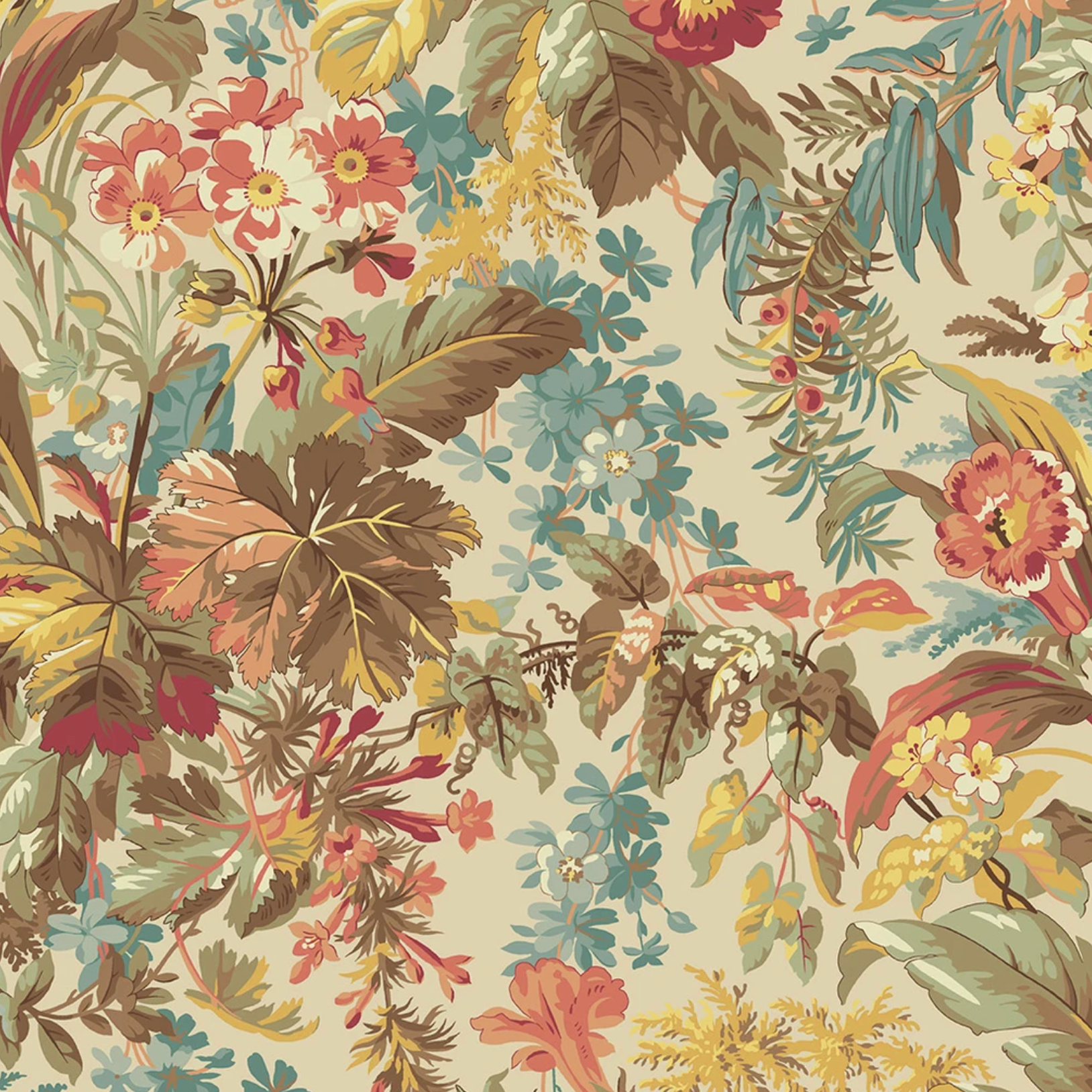 Andover Secret Stash Favorites Blue Willow Foliage Daylight