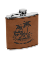 6 oz Leatherette Flask