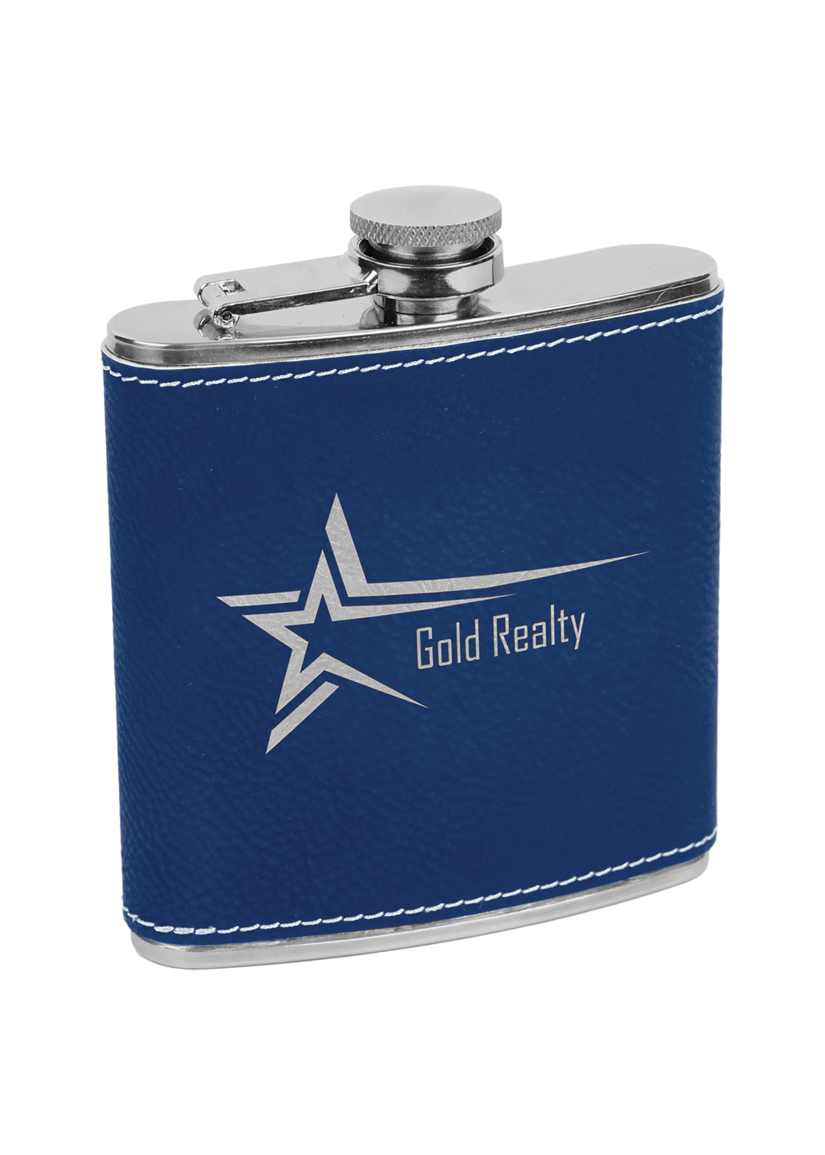 6 oz Leatherette Flask