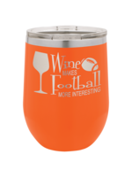 Polar Camel 12 oz Vacumm Insulated Stemless Wine Tumbler w/Lid