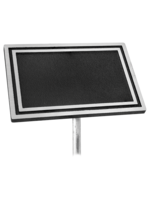 Cast Aluminum Sign with 610mm (24") Aluminum Rod