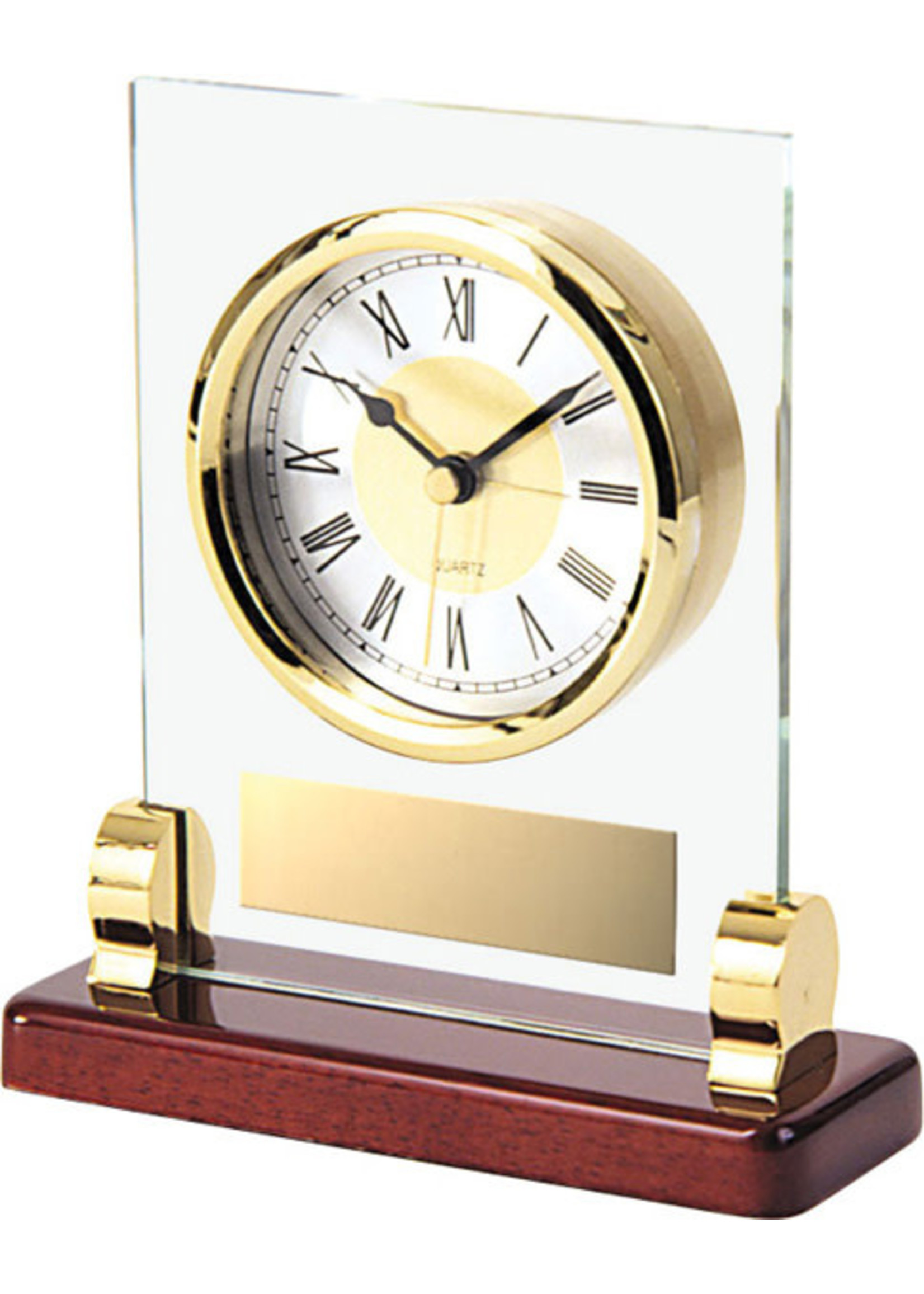 Glass & Brass Clock