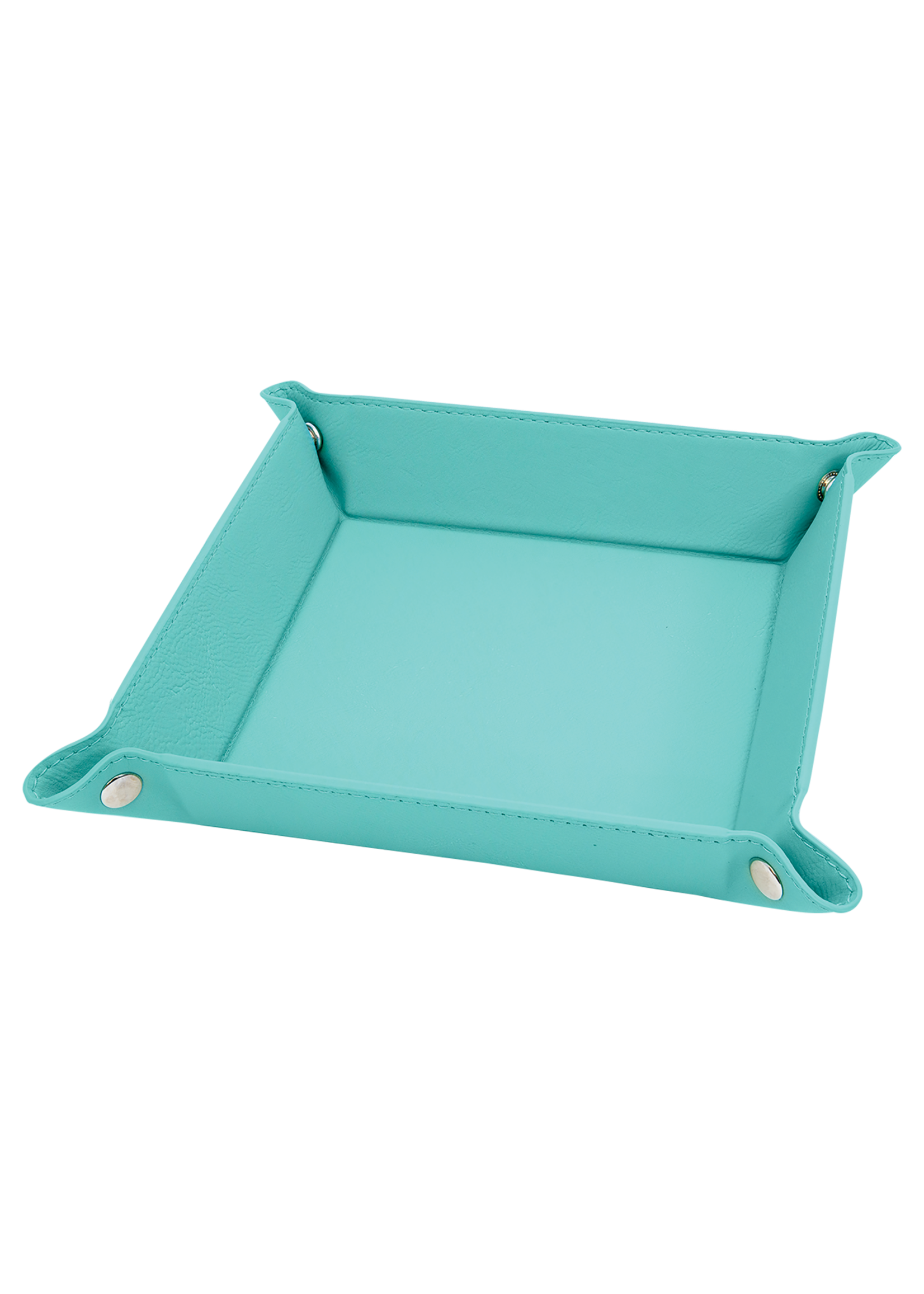 150mm x 150mm (6"x6")  Laserable Leatherette  Snap up Tray