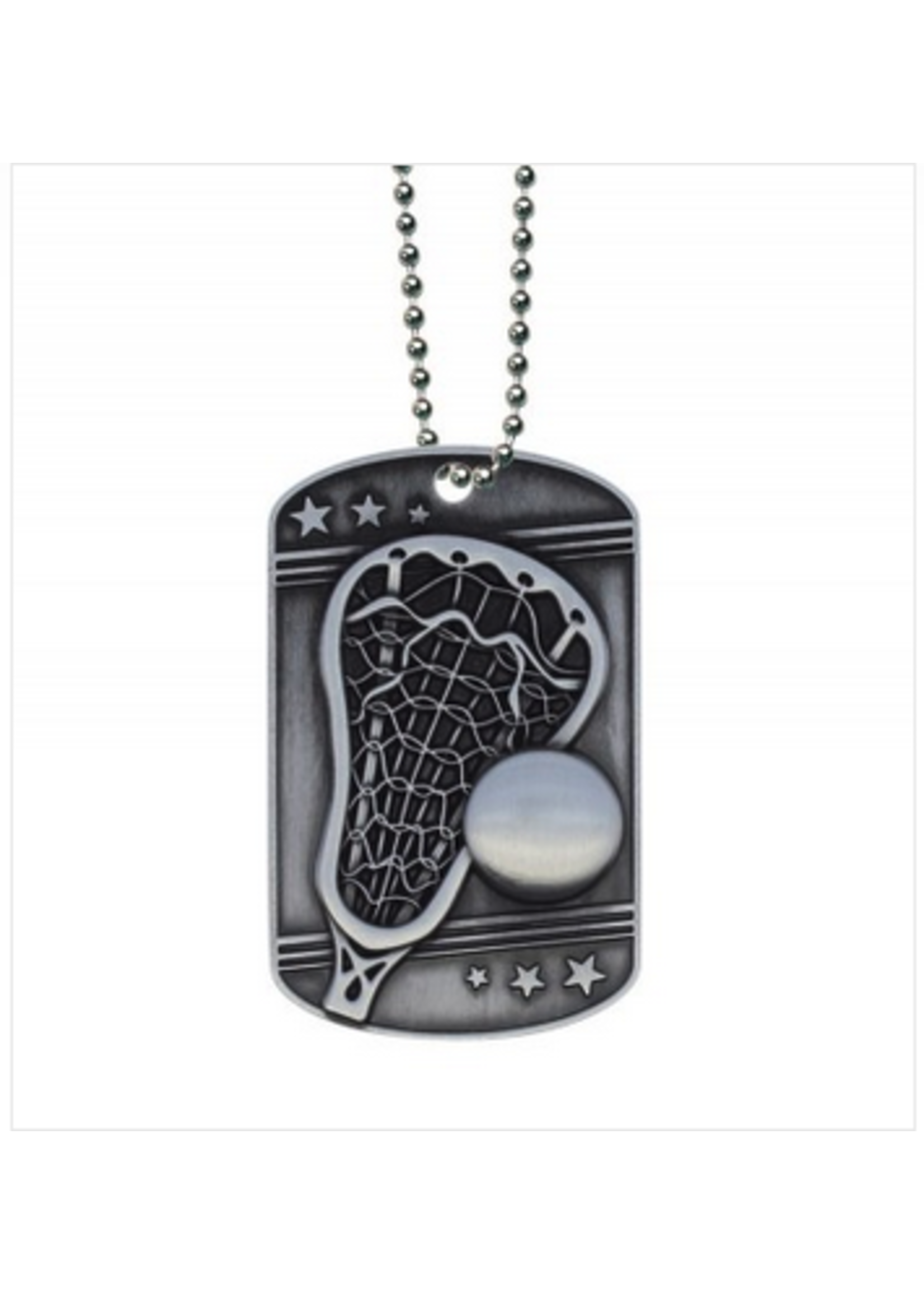 Dog Tag with Ball Chain - Lacrosse