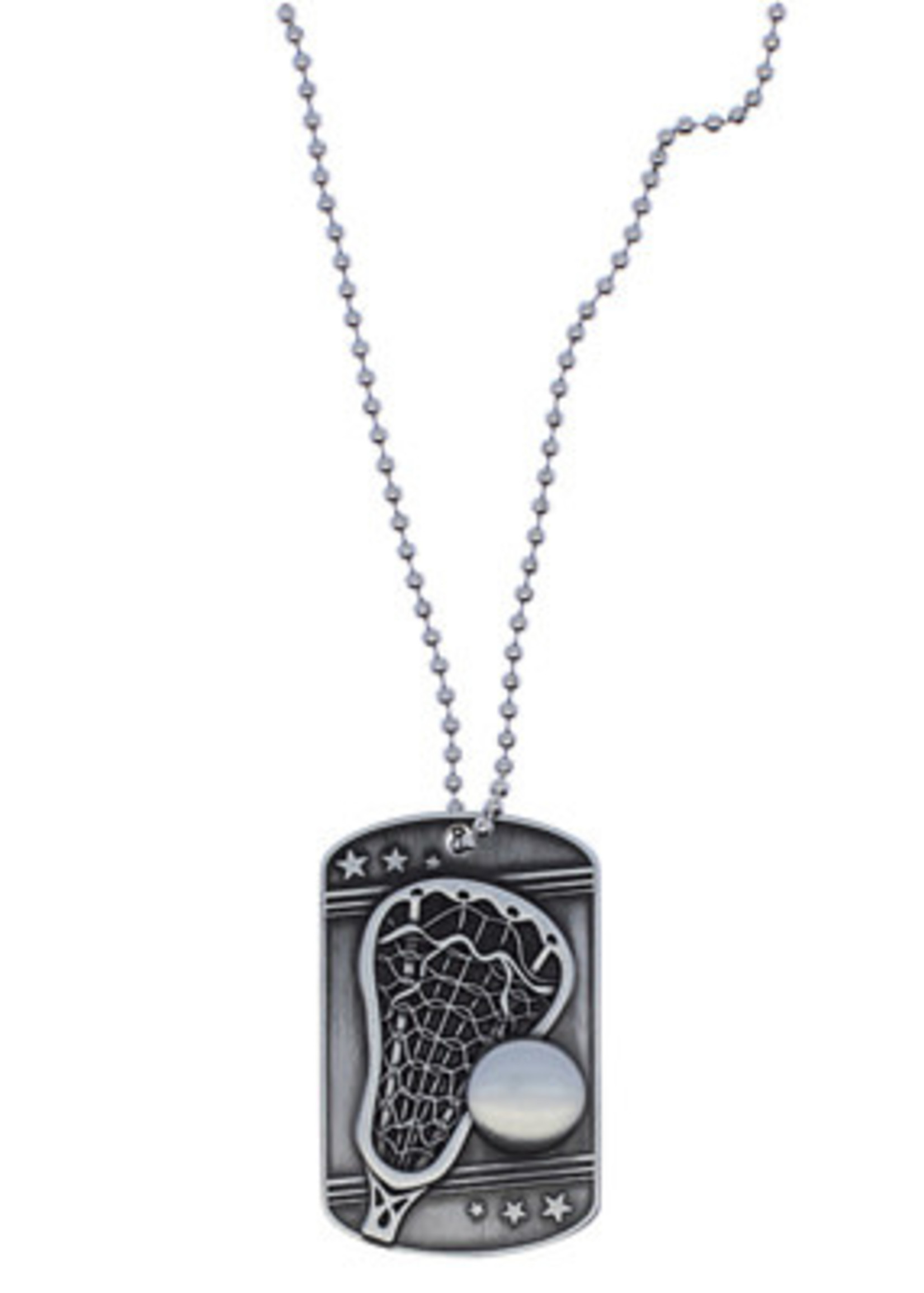 Dog Tag with Ball Chain - Lacrosse