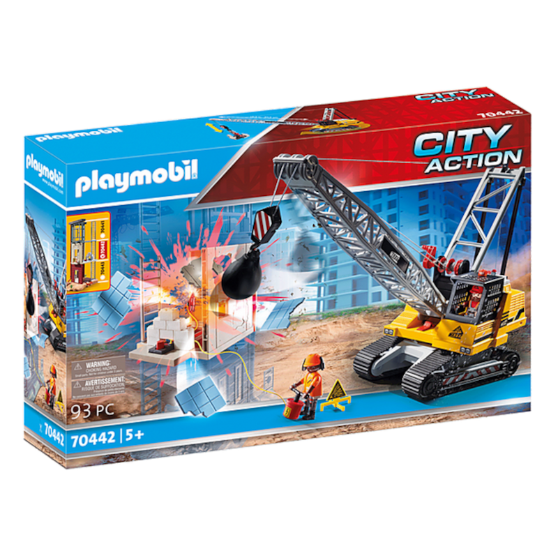 Playmobil City Action Dragline avec Mur de Construction 70442 Disc.