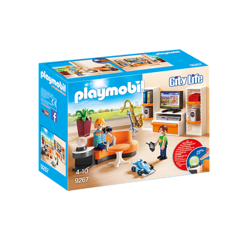 Playmobil City Life 9267 Salon équipé  Disc.