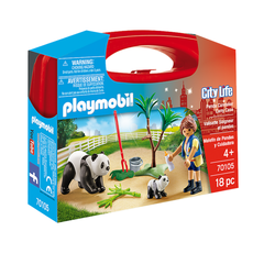 Playmobil City Life Valisette soigneur et Pandas 70105