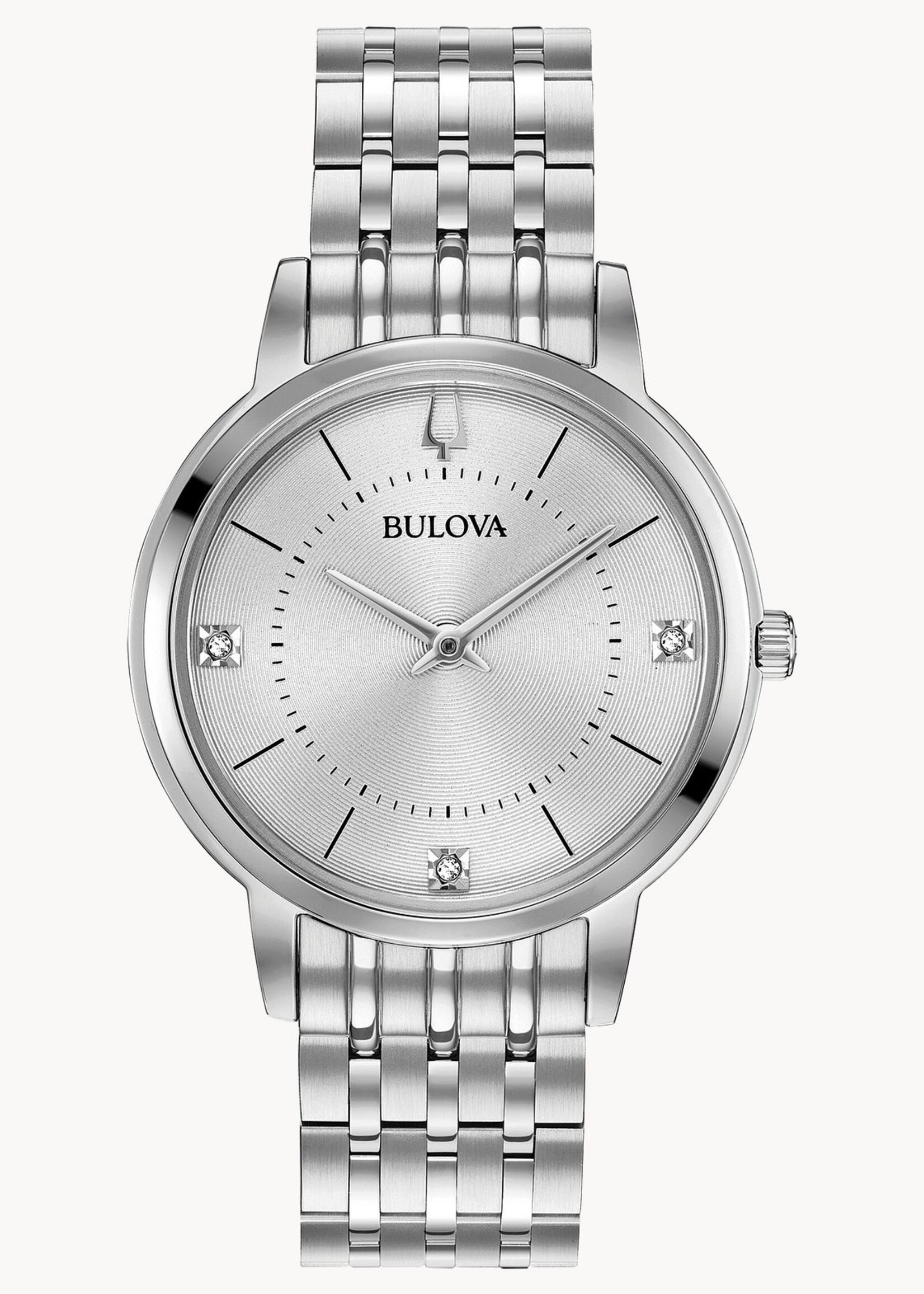 Bulova Classic - Women's Diamond Dial SS Watch