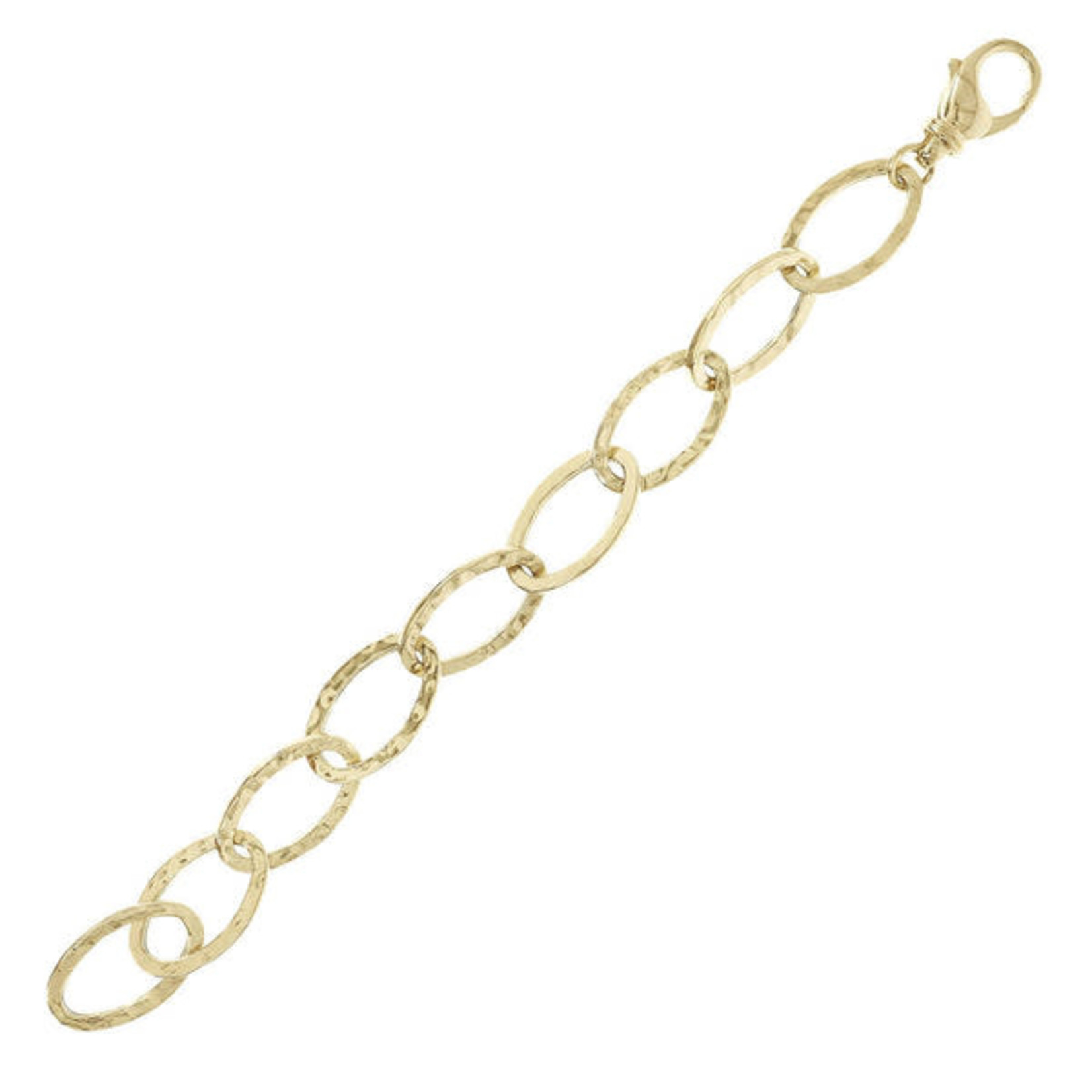 ETRUSCA ETRUSCA Short Bracelet with Hammered Chain