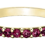 10K YG 14 Created Ruby 2MM Stackable Band