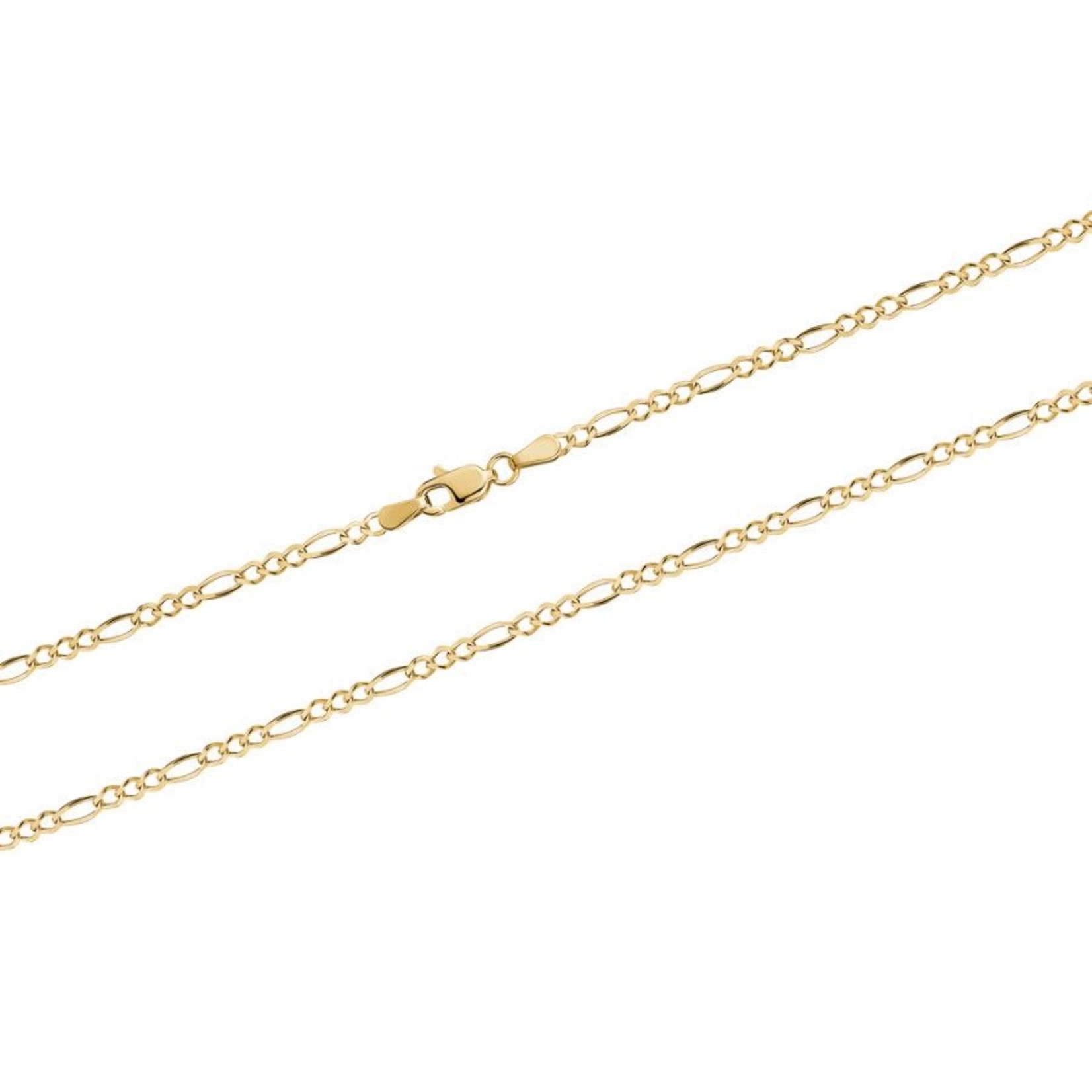 10KY Gold 1.9mm Figario Chain 18"