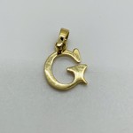 10K YG Block Initial Charm G