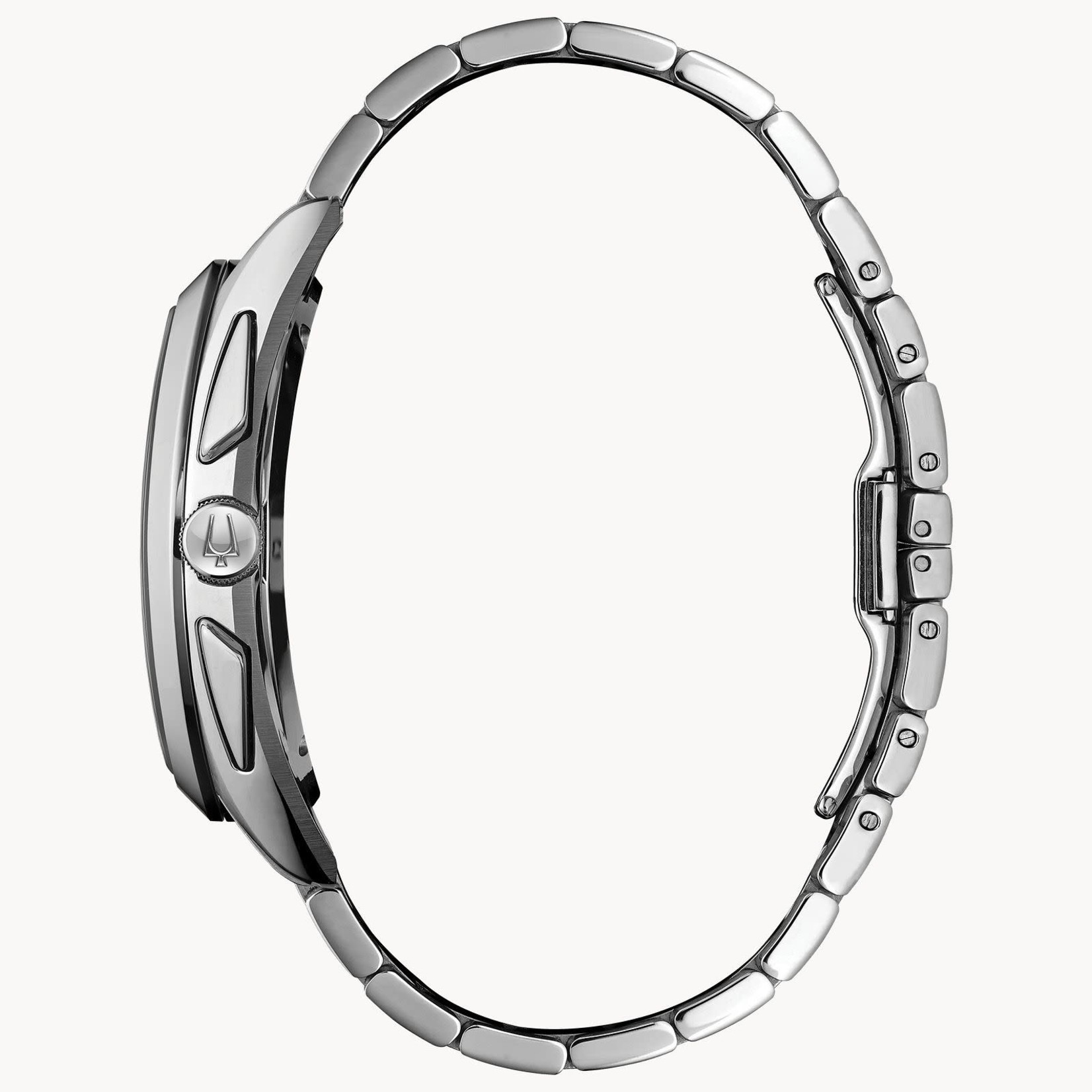 Bulova Curv - Men's SS Bracelet Grey Face