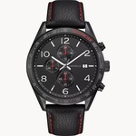 Caravelle by Bulova Caravelle Mens Black Leather S