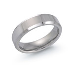 6mm Tungsten White Wedding Ring