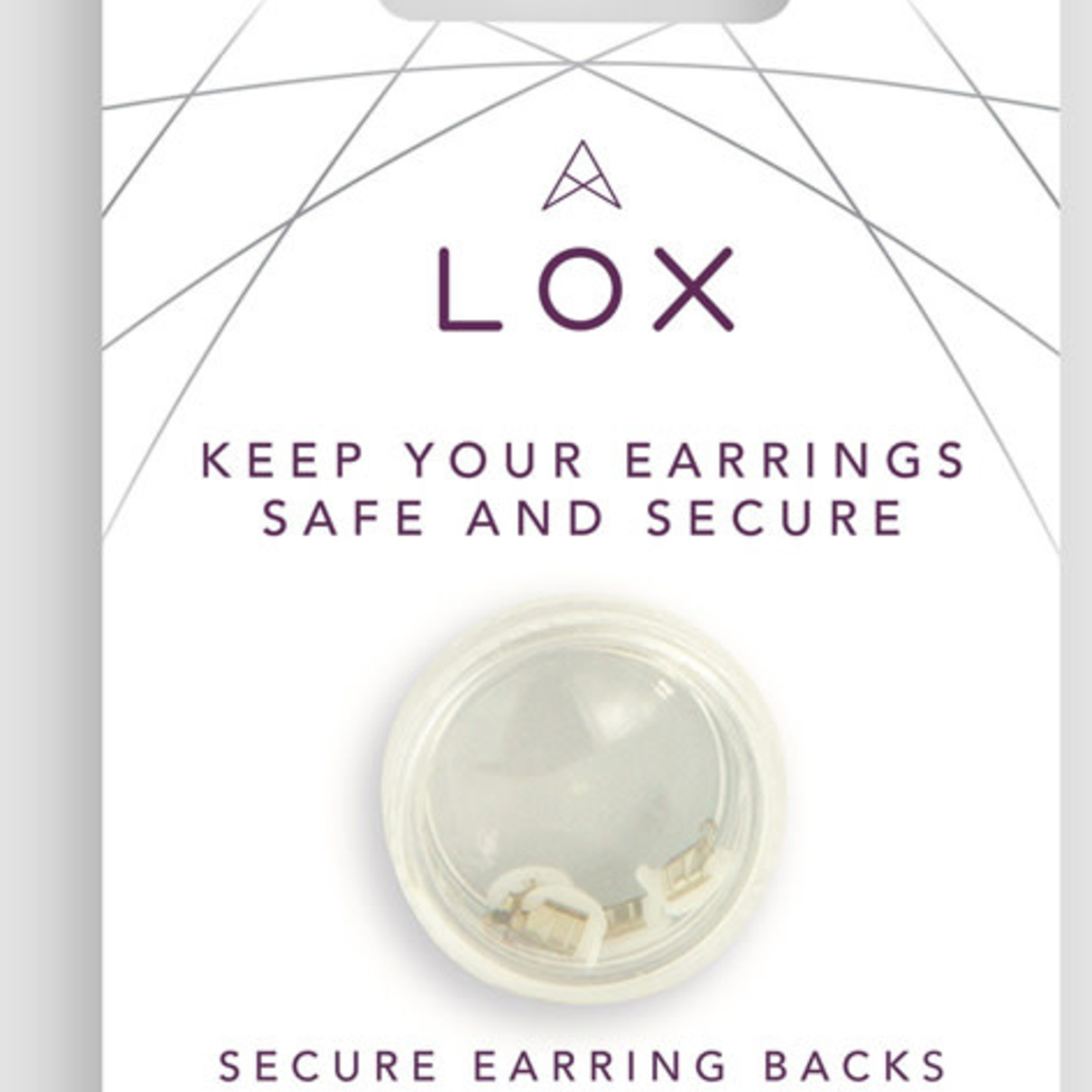 LOX Earring Back 2pr Silver