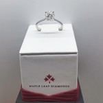 Maple Leaf Diamonds 14K WG 1 CD#MLR744688 Round 1.00CT Ring w/CERT