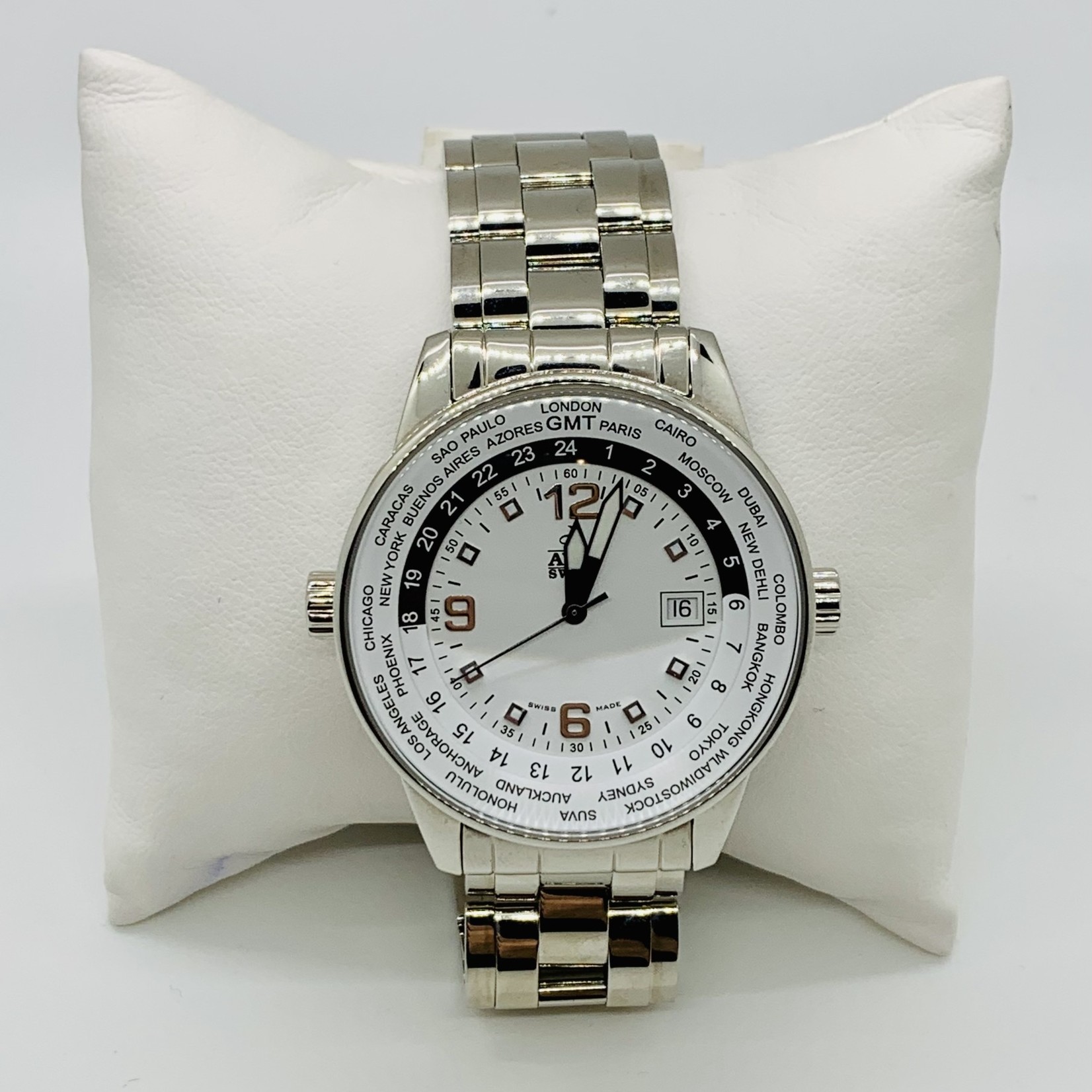 AWC Alpha GMT World Timer SS Bracelet