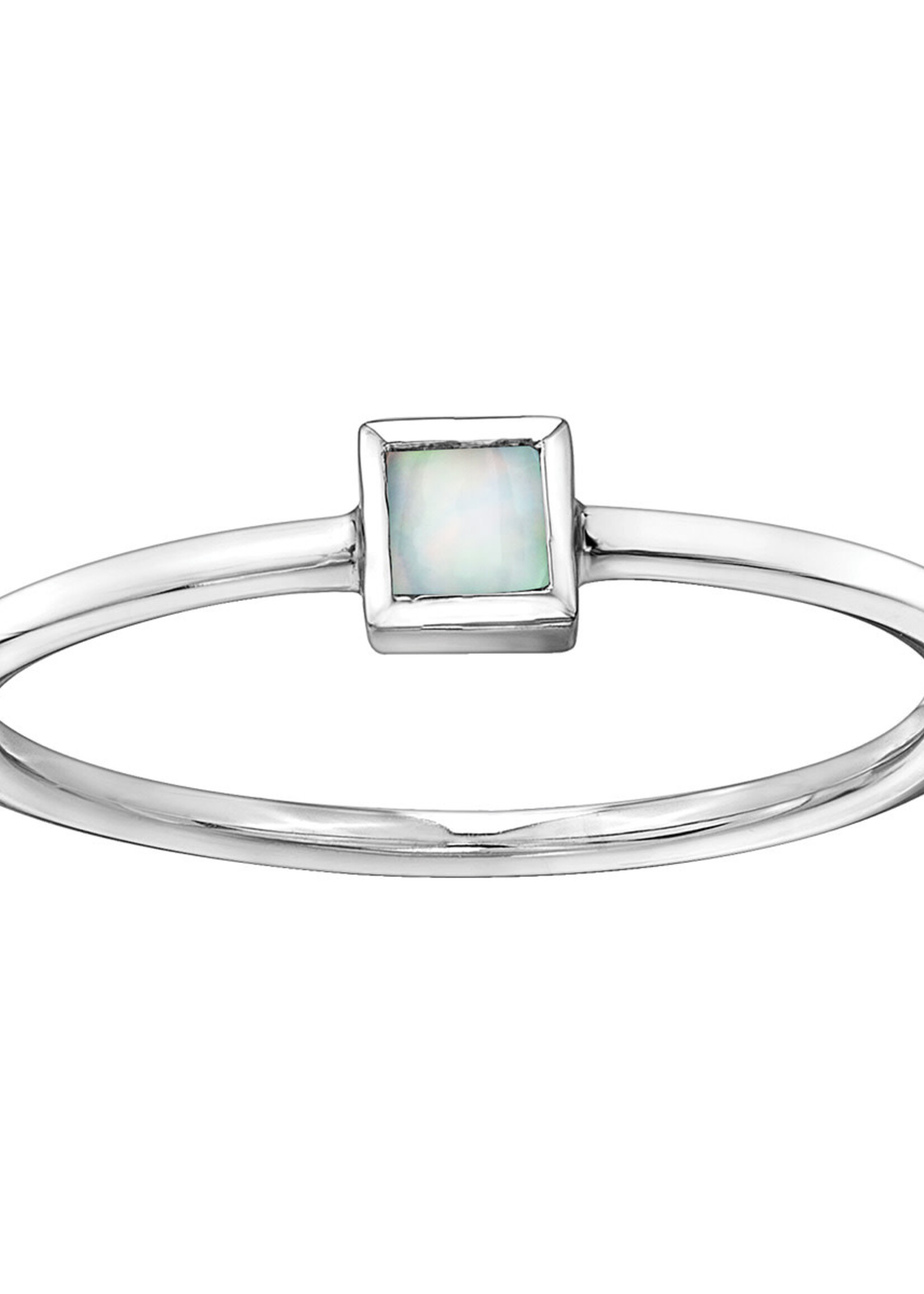 ****10K WG Opal Stackable Ring