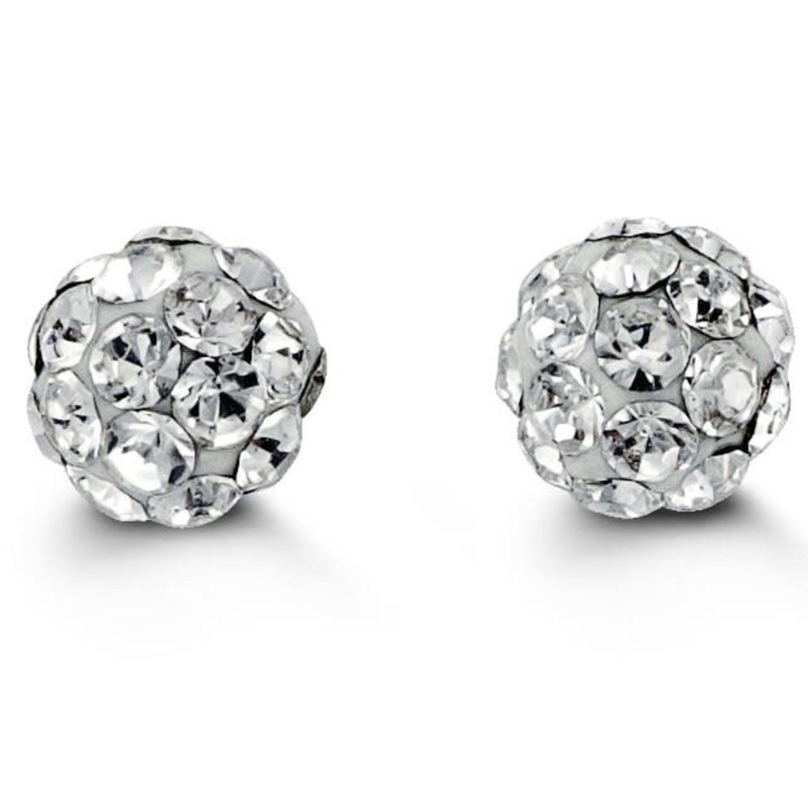 10K WG 4mm Cubic Zirconia Baby Studs