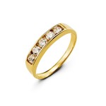 Bella Baby Collection 10K YG Cubic Zirconia Baby Ring Size 2