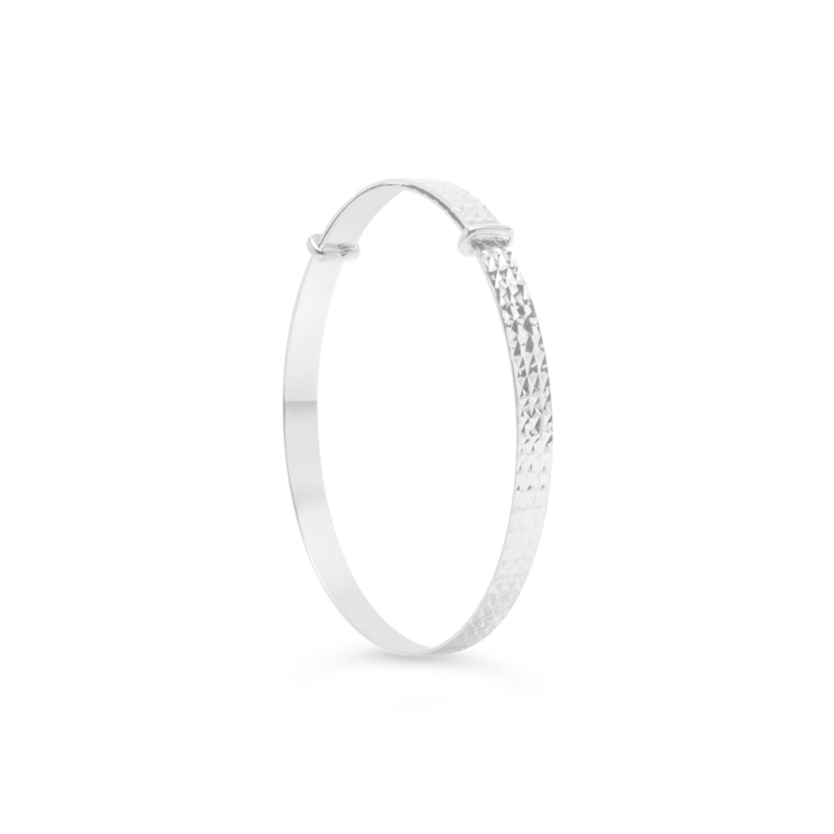 Bella Baby Collection 10K WG Textured Baby Bangle