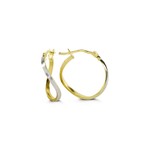 10K 2-Tone Hoops - 1033D