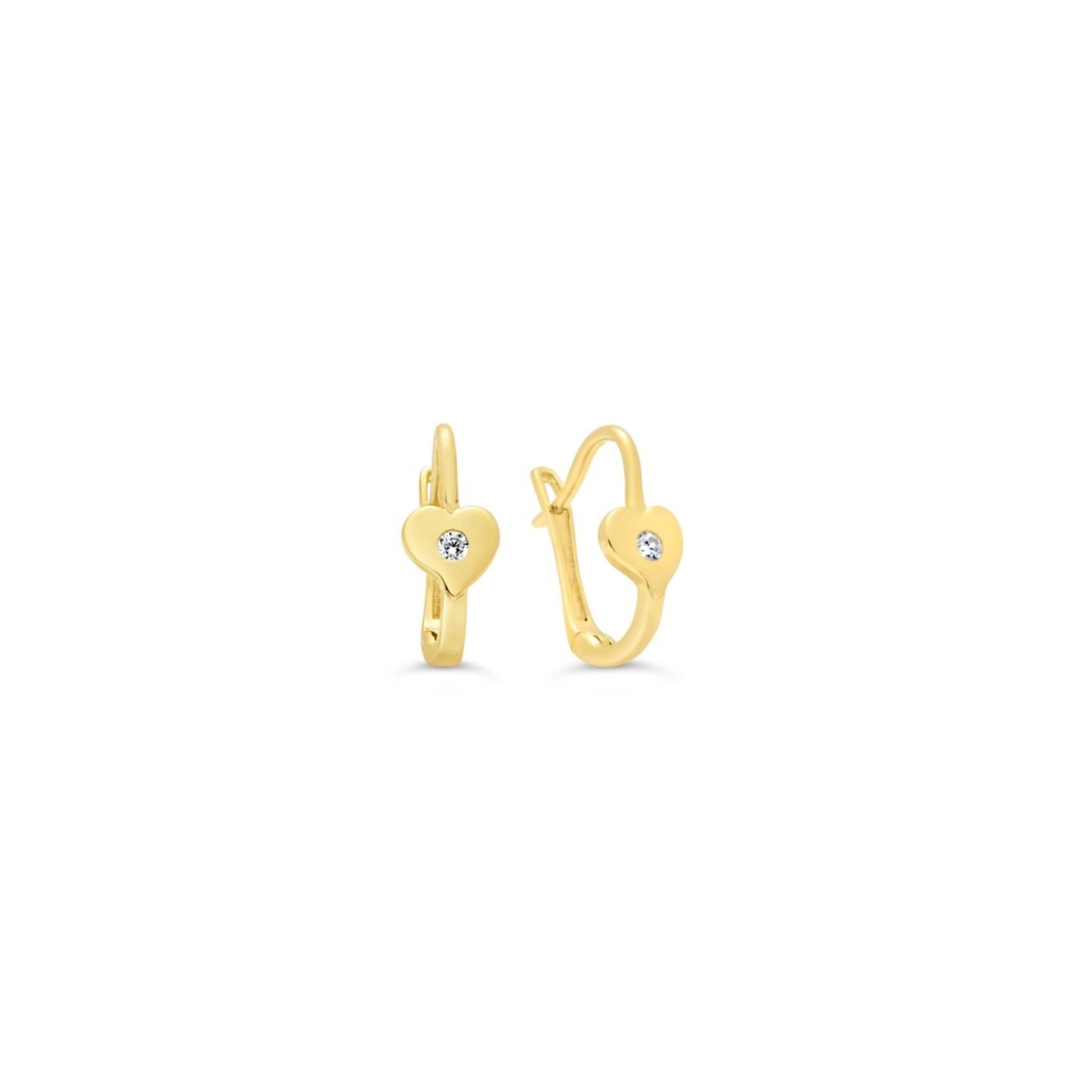 10K YG 3.8x11mm Baby Earring