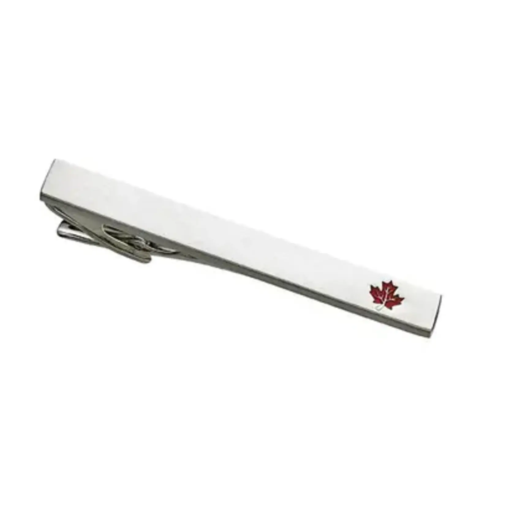 ALPINE Red Maple Leaf Tie Bar      - ST-ST41