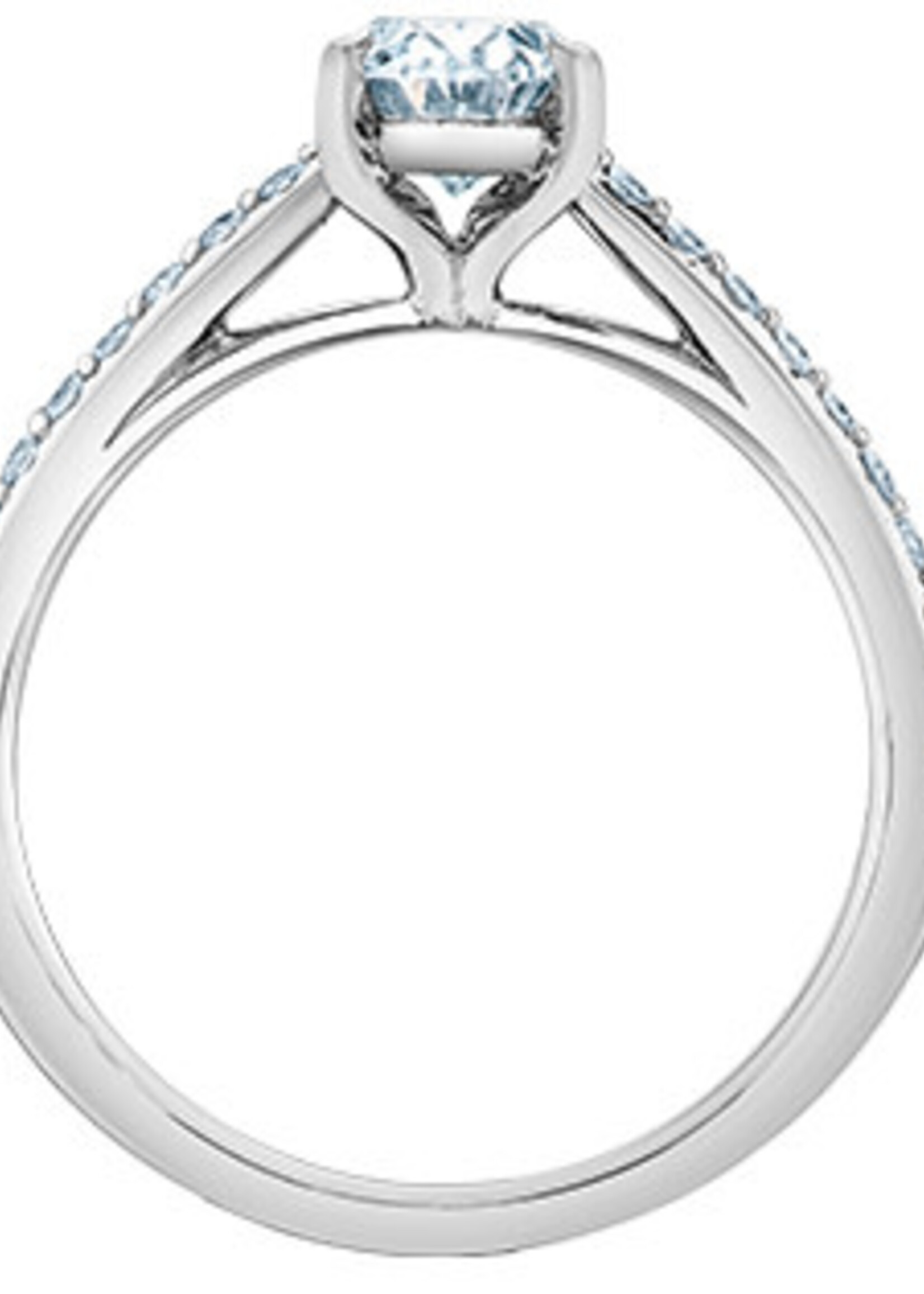 Diamond Evolution 14K WG Oval Diamond Ring 1.01CT