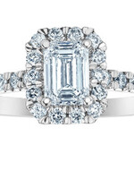 Diamond Evolution 14K WG .59CT 34LGD Emerald Cut Diamond Ring