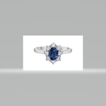 Maple Leaf Diamonds 18KPD WG 1 Tanzanite 7x5MM Ring