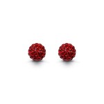 9007 - 925 Droplets CZ Stud Earrings - Passionate