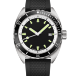 AWC AWC Deep Sea Titanium - 300 Automatic 3 Hand Watch Black & White