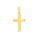 10K Yellow Gold Polished Cross Pendant - 3101B