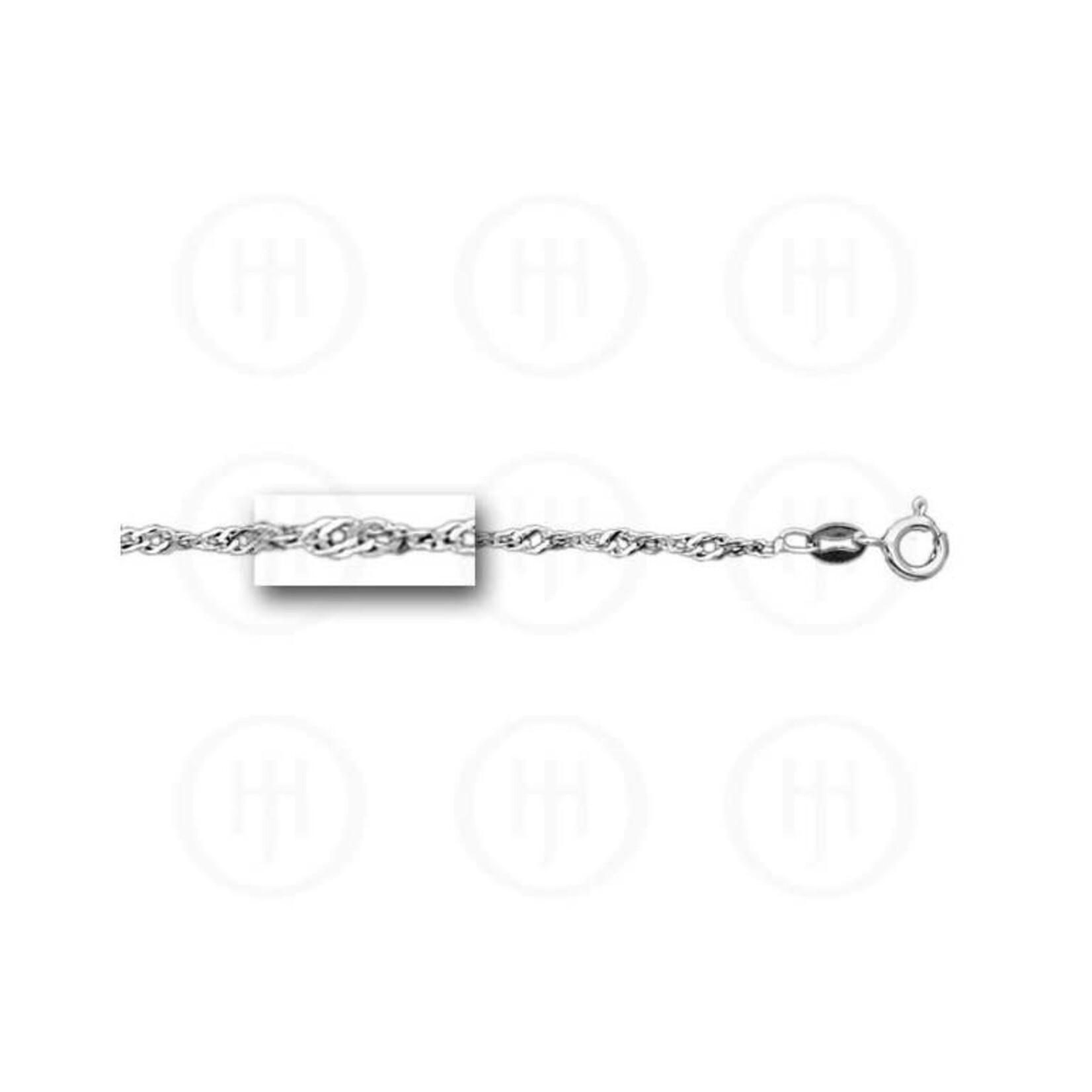 Sterling Silver Basic Chain Singapore 02 2.5mm 20"